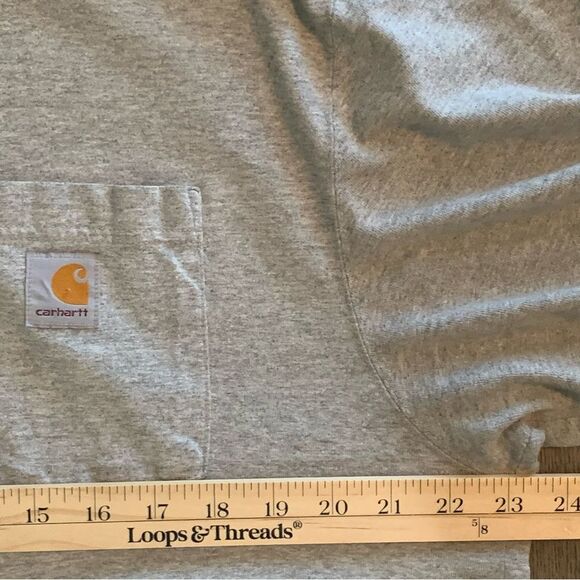 Carhartt T-Shirt Men’s L/T Gray Short Sleeve Crew Neck Work Wear. - Picture 10 of 11